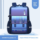 Plaid Schoolbag Grade Spine Protection Student Backpack