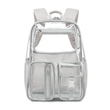 Transparent Jelly Pack Middle School Student Schoolbag Large Capacity Backpack