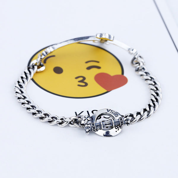 Sterling Silver Jewelry New Cross Bracelet For Men And Women