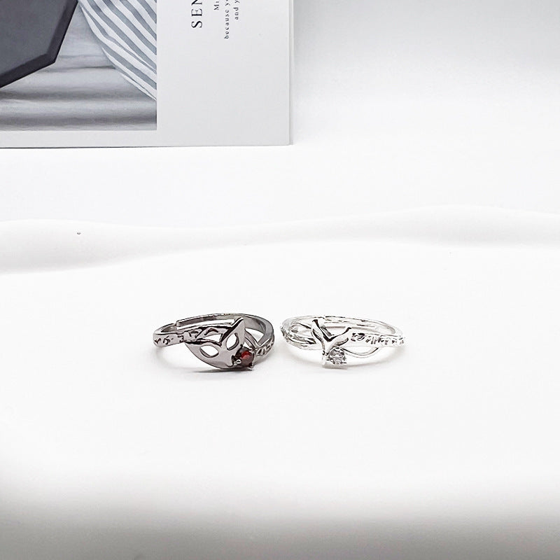 Mask Ring Opening Men And Women Jewelry