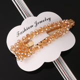 Color crystal hair accessories