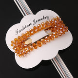 Color crystal hair accessories