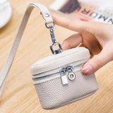 Leather Small Neck-hanging Coin Purse Simple And Portable