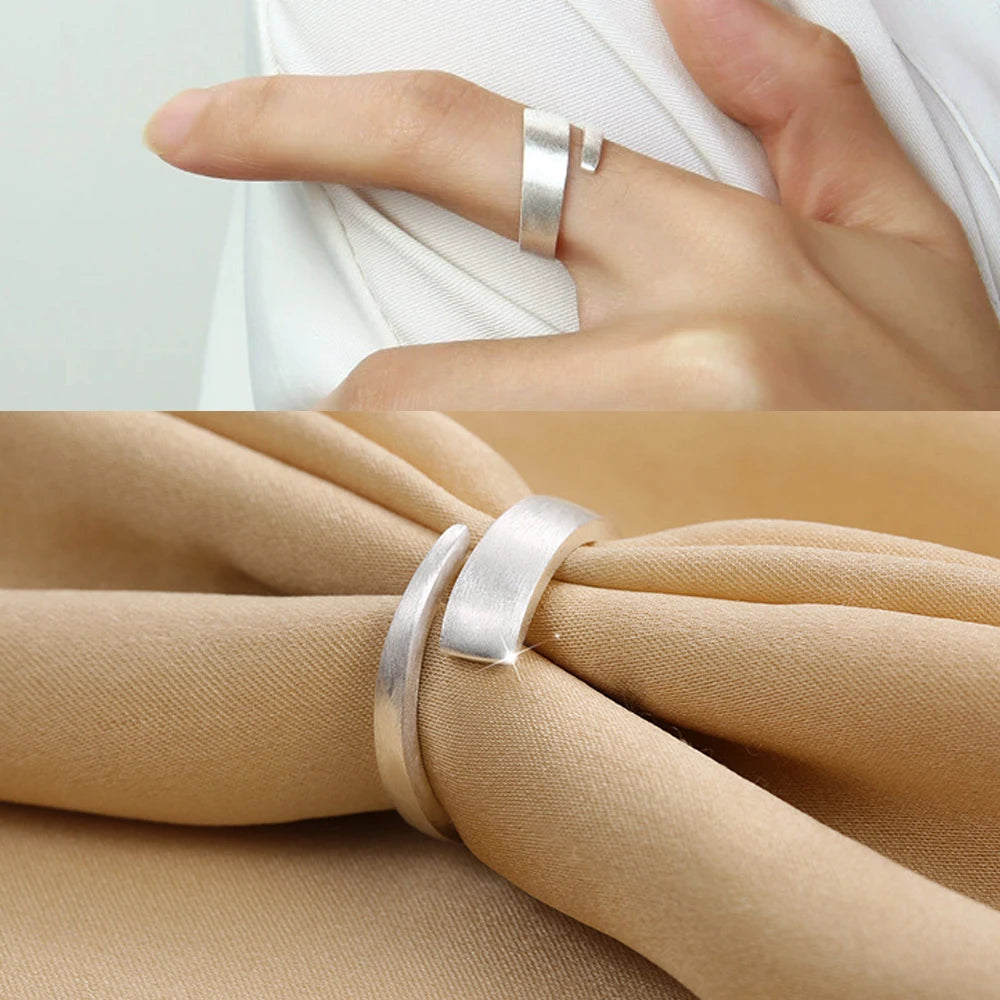 925 Sterling Silver Petite Twisted Vine Moissanite or Simulated Diamond Ring Wedding Band Matching Open Ring