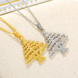 New Jewelry Christmas Tree Men And Women Couple Necklace