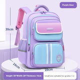 Boys Grade 1-3-6 Burden Relief Spine Protection Lightweight Waterproof Children Backpack Female