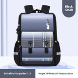 Plaid Schoolbag Grade Spine Protection Student Backpack